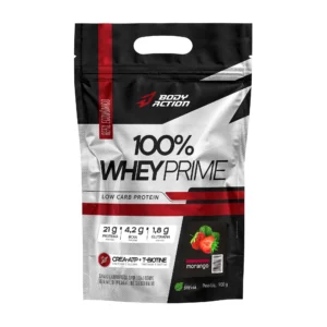 100% Whey Prime Morango 900g Bodyaction