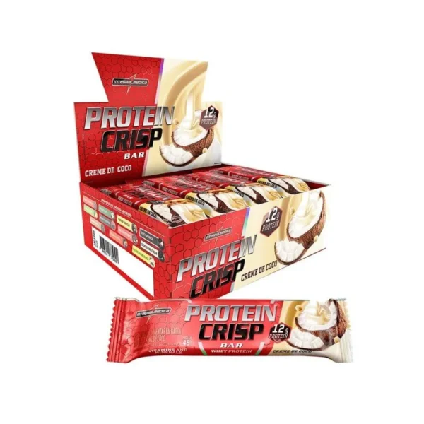 Barra de Proteína Protein Crisp Creme de Coco 12x45g Integralmedica