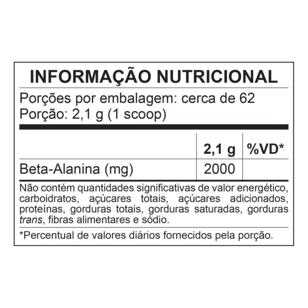 Beta Alanina 130g BodyAction - Imagem 2