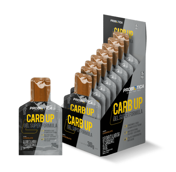 Carb Up Gel Chocolate Caixa C/10 Sachês com 30g Probiótica