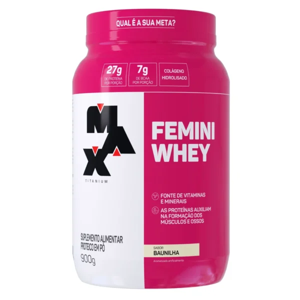 Femini Whey Baunilha 900g Max Titanium