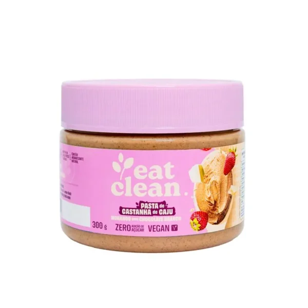 Pasta de Castanha de Caju com Morango e Chocolate Branco Vegana 300g Dux
