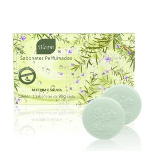 Sabonetes Bloom Alecrim e Sálvia – Estojo com 2 unidades 90g cada Aromatica