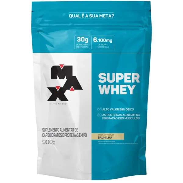 Super Whey Baunilha Refil 900g Max Titanium