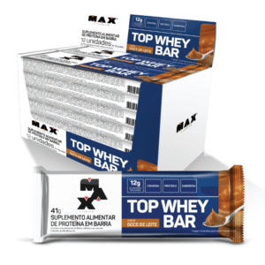 Top Whey Bar Sabor Doce de Leite Max Titanium C/12X41G