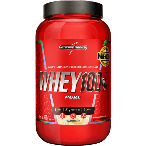 Whey 100% Pure Baunilha 900g Integralmédica