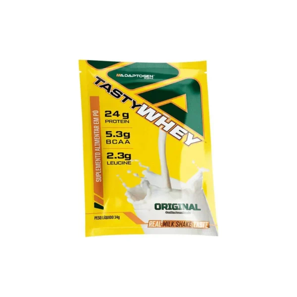 Tasty Whey Packet Original Pack C/12 sachês de 34g Adaptogen - Imagem 2