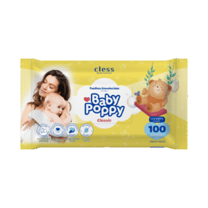 Toalhas Umedecidas Baby Poppy Classic 100 unidades Cless