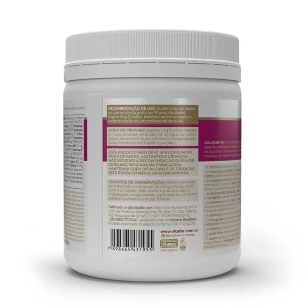 Colagentek laranja com acerola 300g Vitafor - Imagem 2