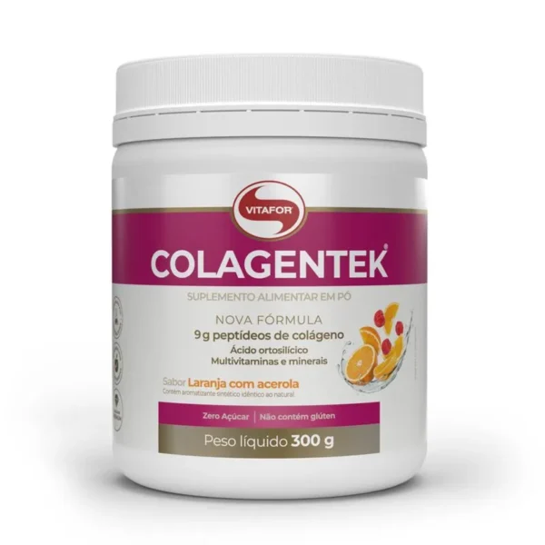 Colagentek laranja com acerola 300g Vitafor