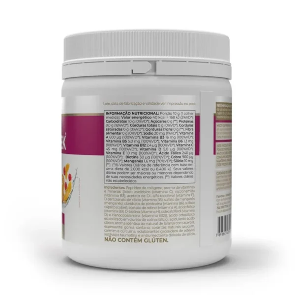 Colagentek laranja com acerola 300g Vitafor - Imagem 3