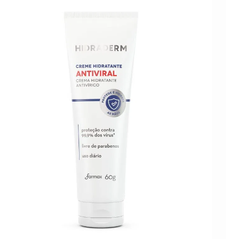 Creme para Mãos Antiviral Hidraderm 60g Farmax