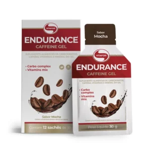 Endurance Caffeine gel Caixa C/12 sachês 30g Mocha Vitafor