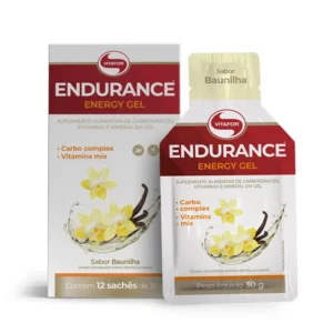 Endurance Energy gel Caixa C/12 sachês 30g Baunilha Vitafor