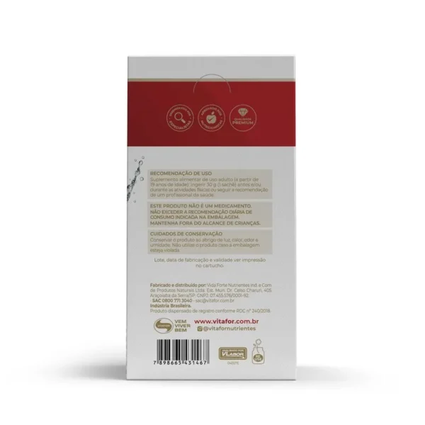 Endurance Energy gel Caixa C/12 sachês 30g Tangerina Vitafor - Imagem 4
