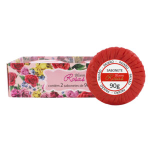 Estojo Sabonetes Bloom Rosas Paixão 90g Aromática