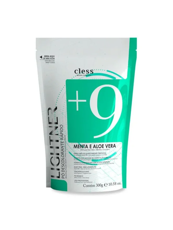 Lightner Pó Descolorante Menta e Aloe Vera 300g Cless