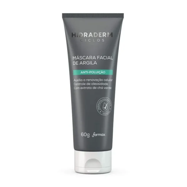 Máscara Facial Argila Hidraderm Ciclos 60g Farmax