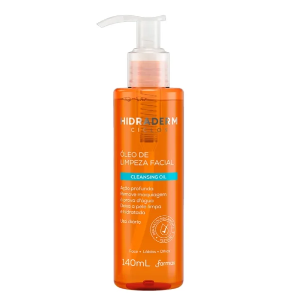 Óleo de Limpeza Facial Hidraderm Ciclos 140ml Farmax
