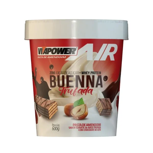 Pasta de Amendoim Vitapower Buenna Trufado 600g Vitafor