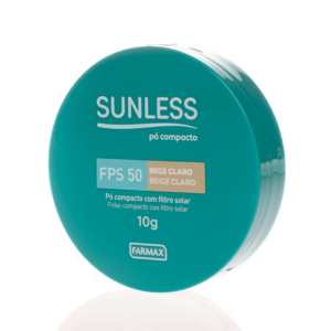 Pó Compacto com Filtro Solar Bege Claro Sunless Fps50 10g Farmax