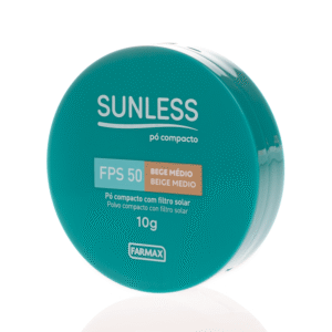 Pó Compacto com Filtro Solar Bege Médio Sunless Fps50 10g Farmax