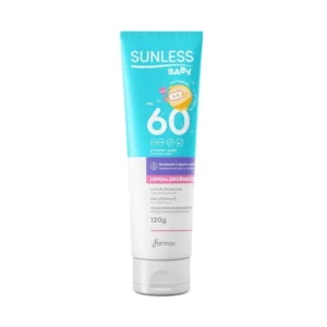 Protetor Solar Baby Toque Seco Sunless Fps60 120g Farmax