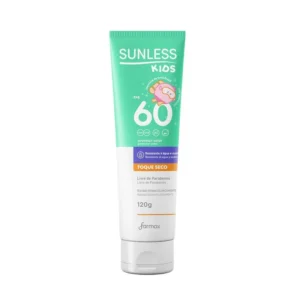 Protetor Solar Kids Toque Seco Sunless Fps60 120g Farmax