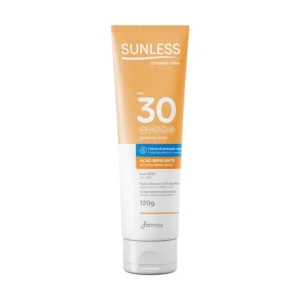 Protetor Solar com Repelente Sunless Fps30 120g Farmax