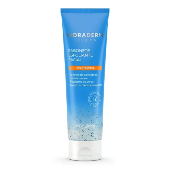 Sabonete Líquido Esfoliante Facial Hidraderm Ciclos 100g Farmax