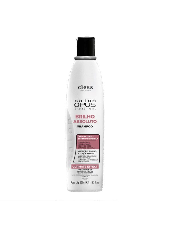 Salon Opus Shampoo Brilho Absoluto 350ml Cless