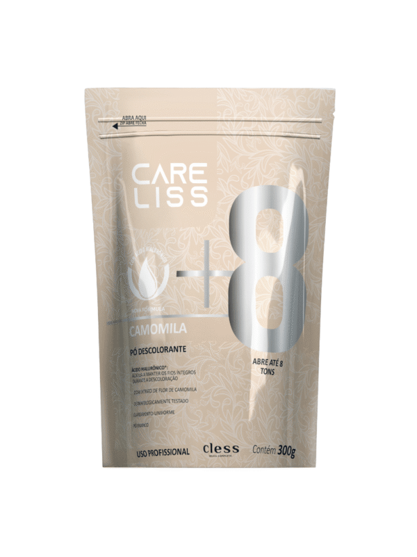 Pó Descolorante capilar camomila 8 tons Care Liss 300g Cless
