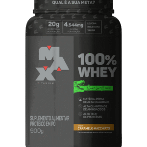 100% Whey Dino Caramelo Macchiato 900g Max Titanium