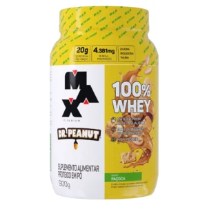100% Whey Dr. Peanut Paçoca 900g Max Titanium