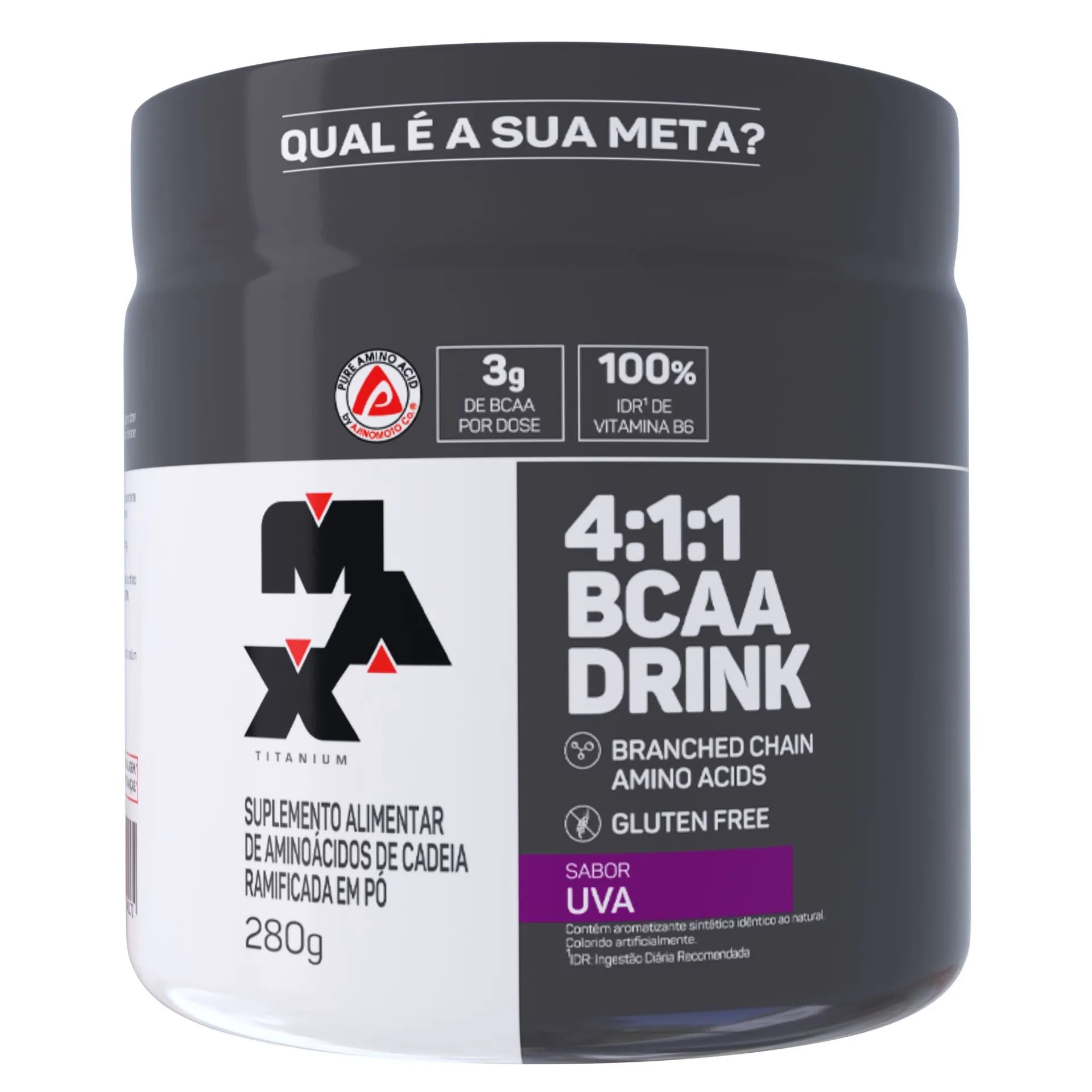 BCAA Drink 4:1:1 Uva 280g Max Titanium