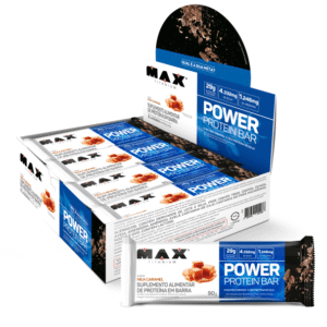 Barra Power Protein Milk Caramel Caixa C/8X90g Max Titanium