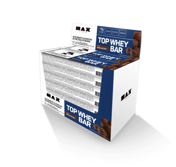 Barra Top Whey Brigadeiro Caixa C/12X41g Max Titanium