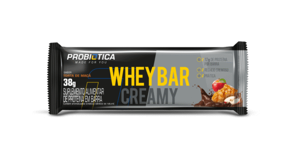 Barra Whey Torta de Maçã Caixa C/12X38g Probiótica - Imagem 2