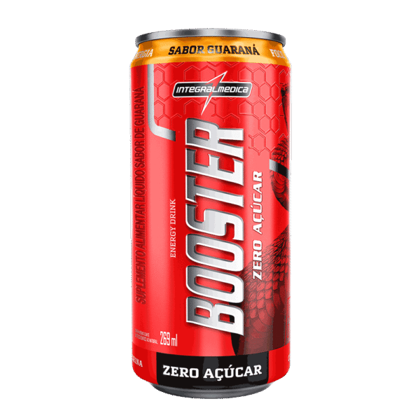 Booster Energy Drink 269ml Guaraná - 6 unid. Integralmedica