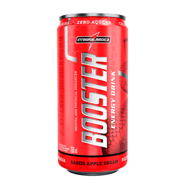 Booster Energy Drink Apple Dream 269ml - Pacote C/6 unid. Integralmedica