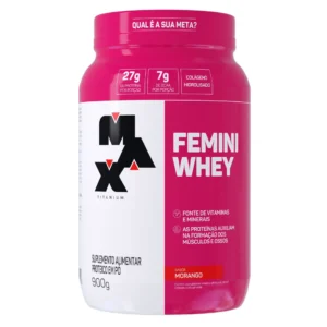 Femini Whey Morango 900g Max Titanium