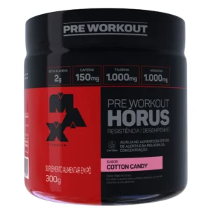 Hórus Pre Workout Cotton Candy 300g Max Titanium