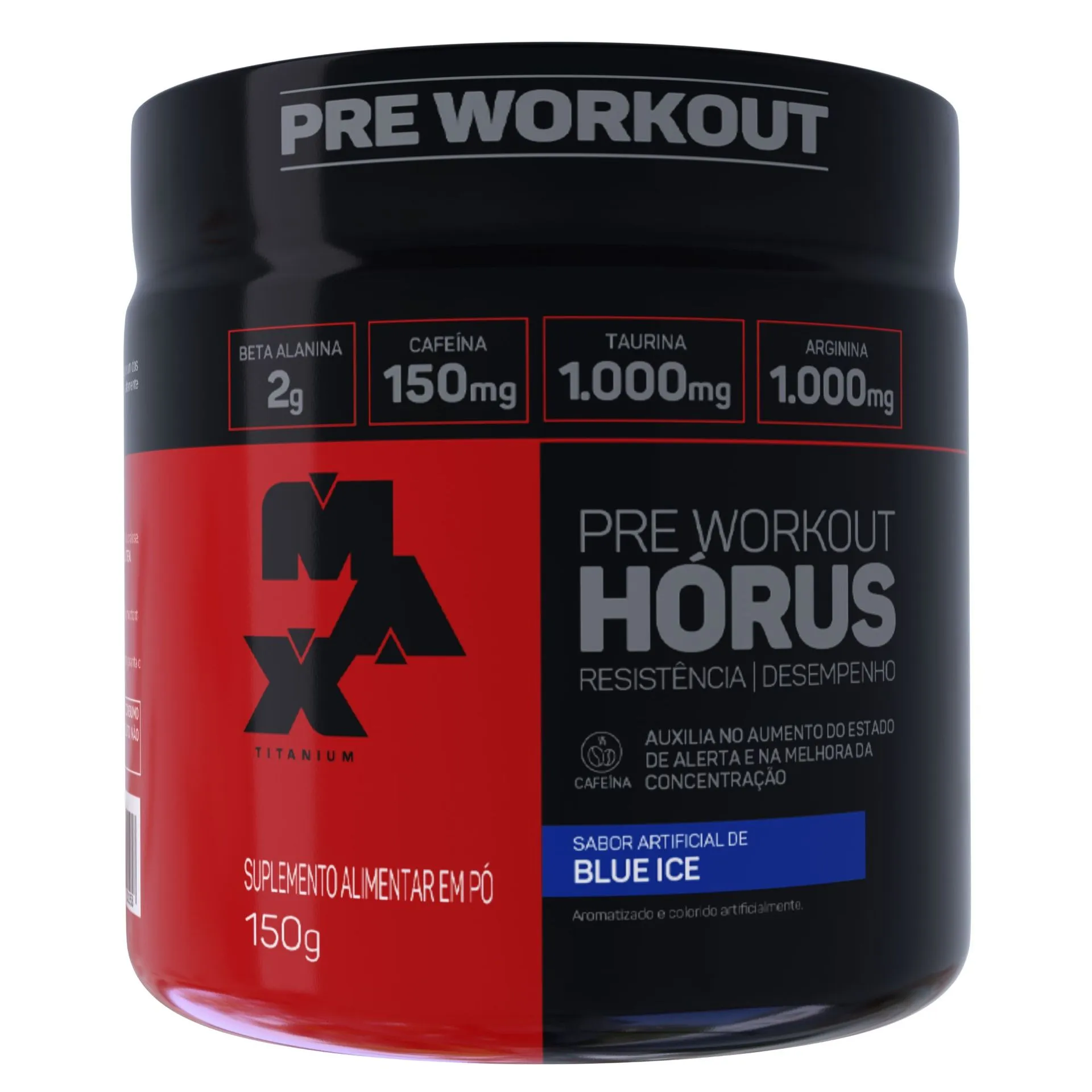 Hórus Pre Workout Blue Ice 150g Max Titanium