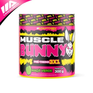 Muscle Bunny Pré-Treino Maçã Verde 300g Adaptogen
