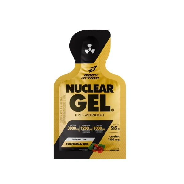 Nuclear Gel Guaraná Caixa C/10 Sachês com 25g Bodyaction - Imagem 3
