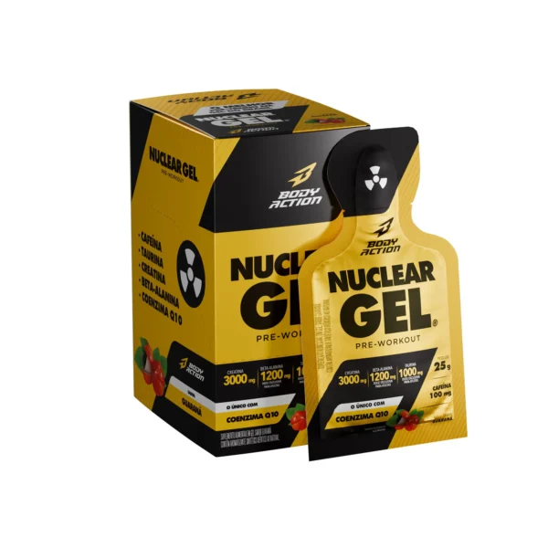 Nuclear Gel Guaraná Caixa C/10 Sachês com 25g Bodyaction - Imagem 2