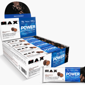Barra Power Protein Dark Chocolate Truffle Caixa C/12X41g Max Titanium