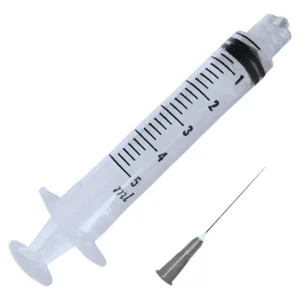 Seringa Hipodérmica Luer Lock 5ml Agulha 0,30X7mm SR