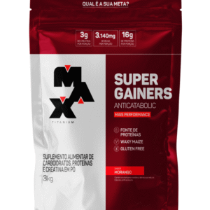 Super Gainers Morango 3Kg Refil Max Titanium