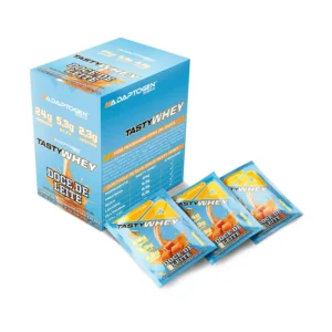 Tasty Whey Doce de Leite Caixa C/12 sachês de 34g Adaptogen